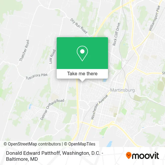 Donald Edward Patthoff map