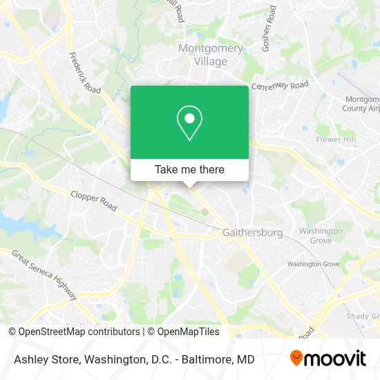 Ashley Store map