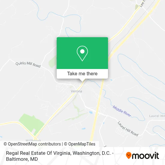 Regal Real Estate Of Virginia map