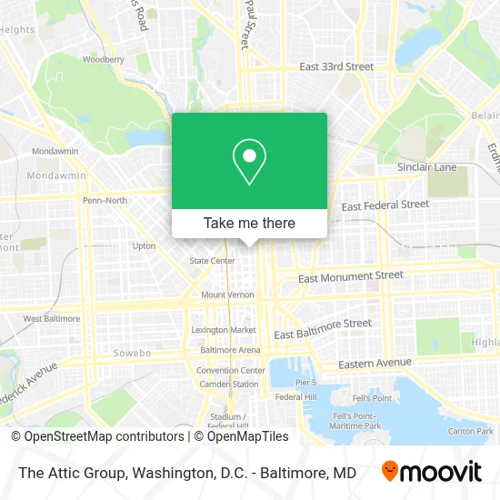 The Attic Group map