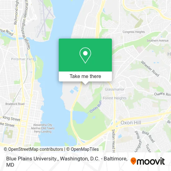 Blue Plains University. map