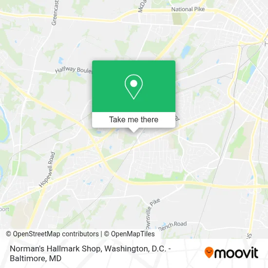 Norman's Hallmark Shop map