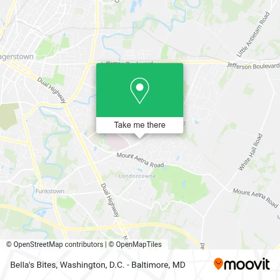 Bella's Bites map