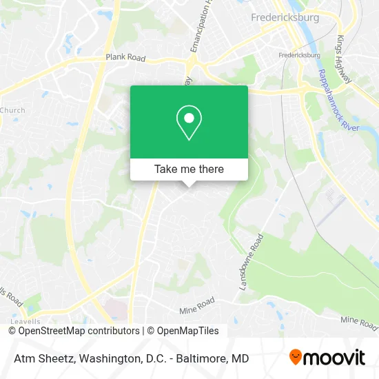 Atm Sheetz map