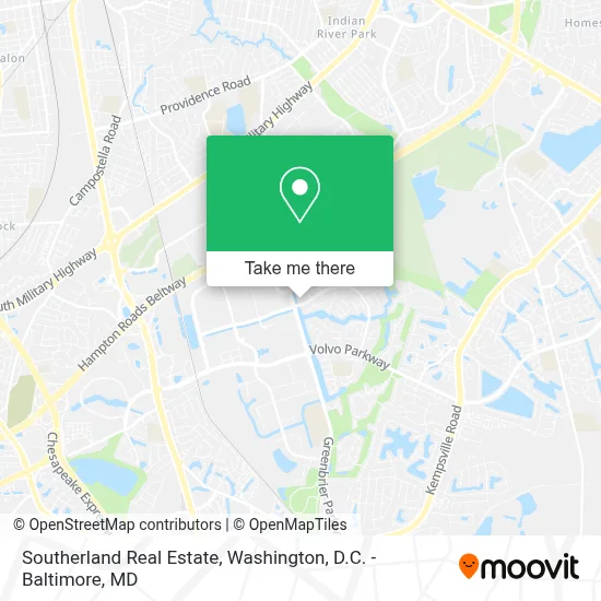 Southerland Real Estate map