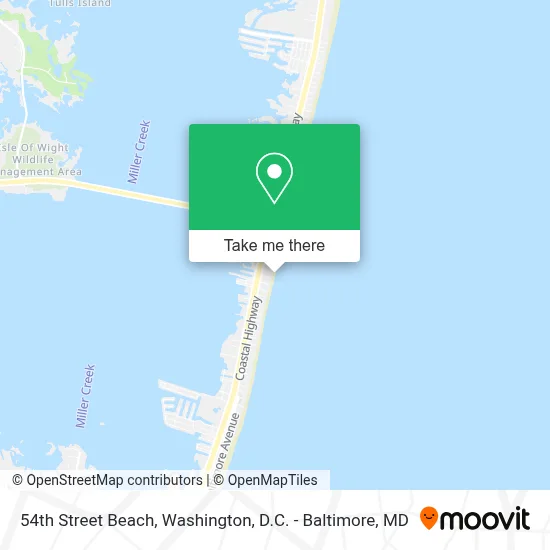54th Street Beach map