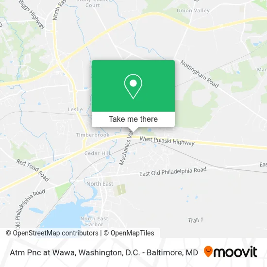 Atm Pnc at Wawa map
