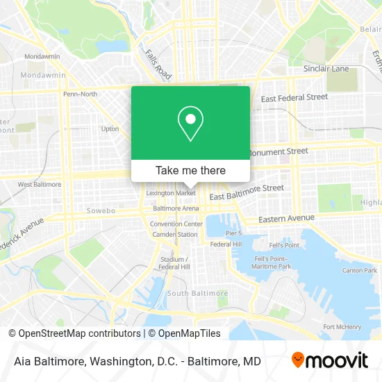 Aia Baltimore map