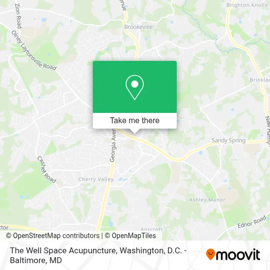 The Well Space Acupuncture map