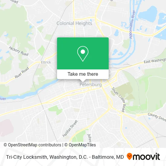 Tri-City Locksmith map