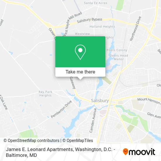 James E. Leonard Apartments map