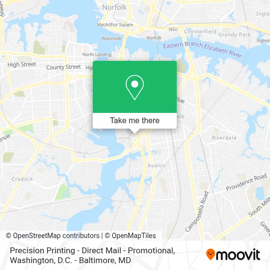Precision Printing - Direct Mail - Promotional map