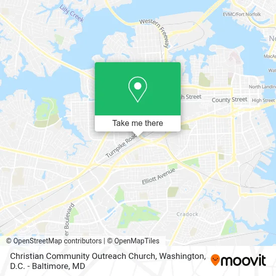 Christian Community Outreach Church map