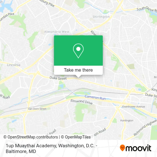 1up Muaythai Academy map