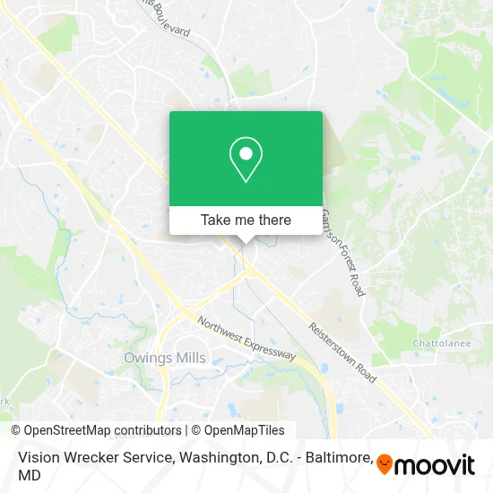 Vision Wrecker Service map