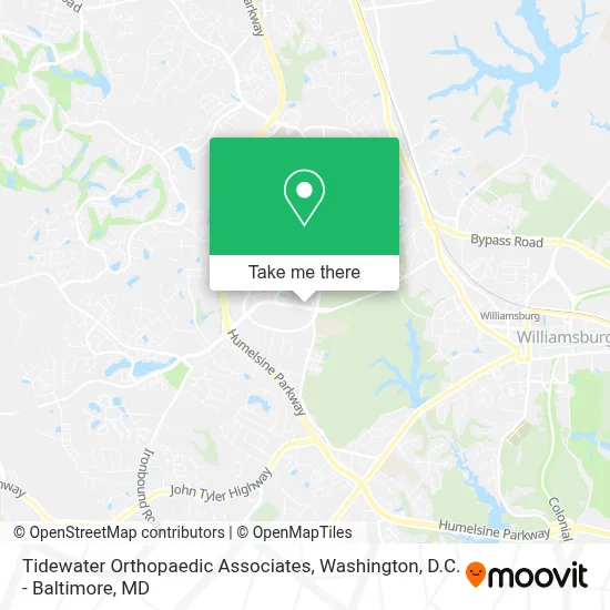 Tidewater Orthopaedic Associates map