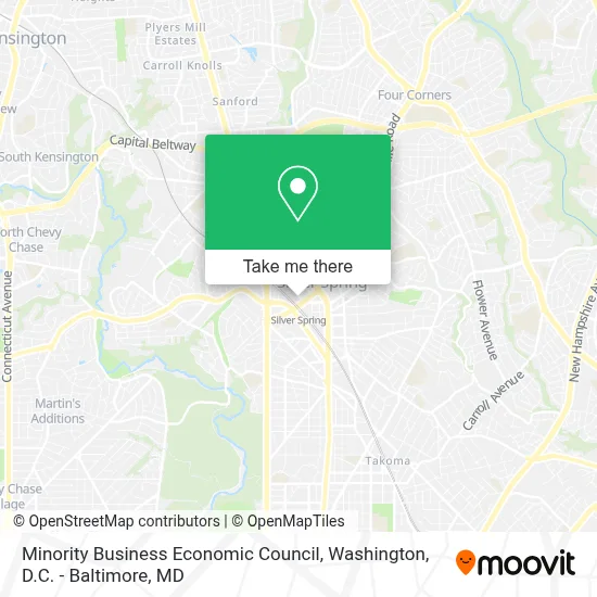 Minority Business Economic Council map