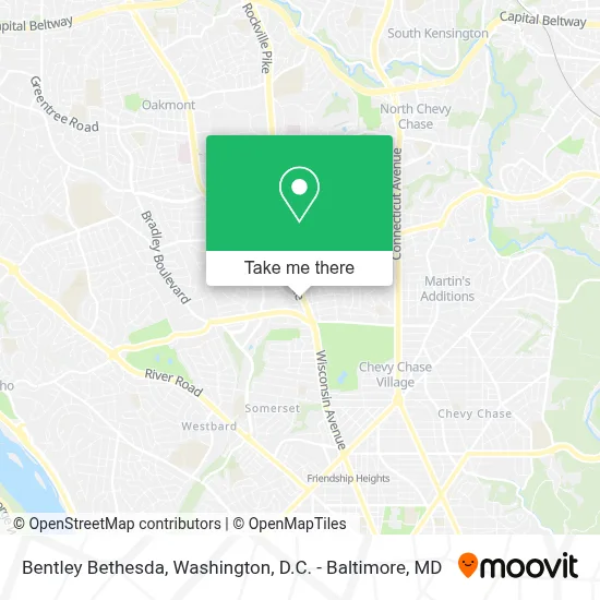 Bentley Bethesda map