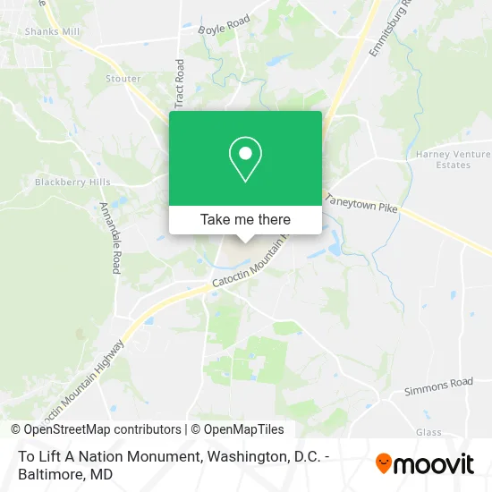 To Lift A Nation Monument map