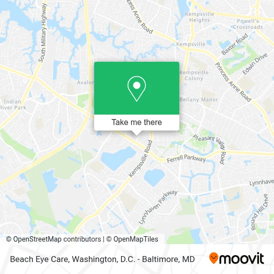 Beach Eye Care map