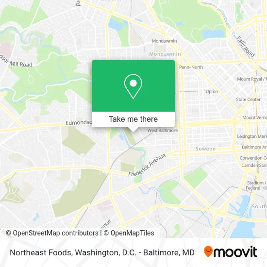 Northeast Foods map