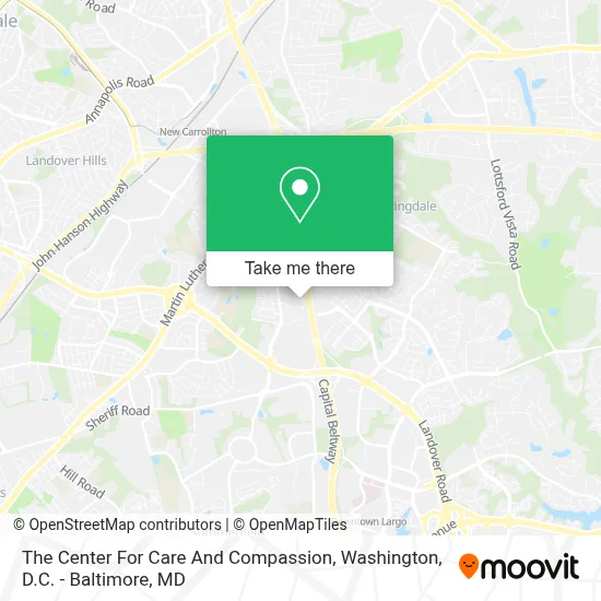 The Center For Care And Compassion map