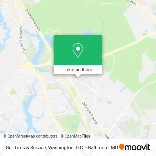Gcr Tires & Service map