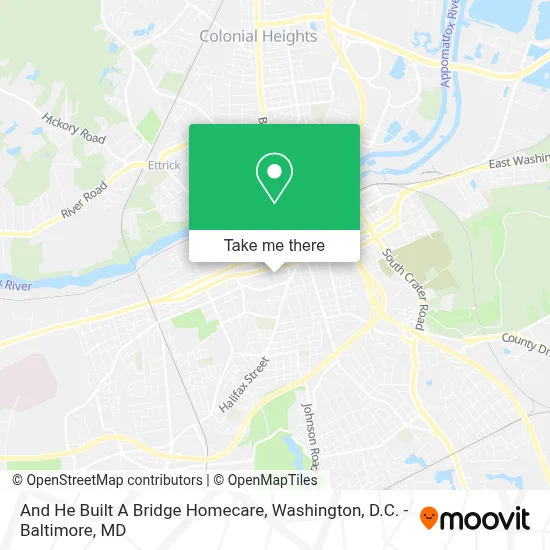 And He Built A Bridge Homecare map