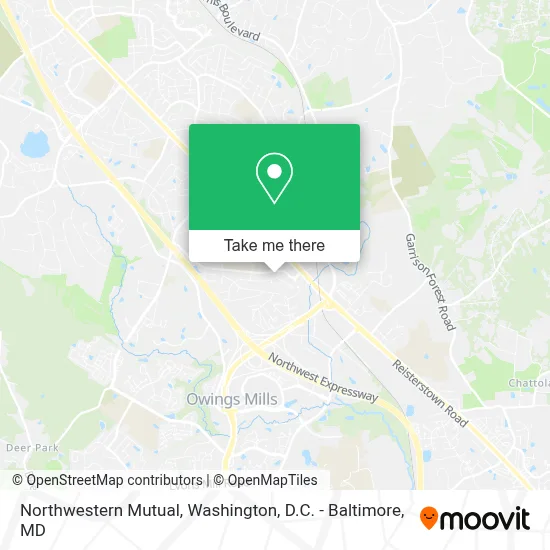 Northwestern Mutual map