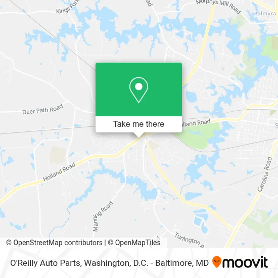 O'Reilly Auto Parts map