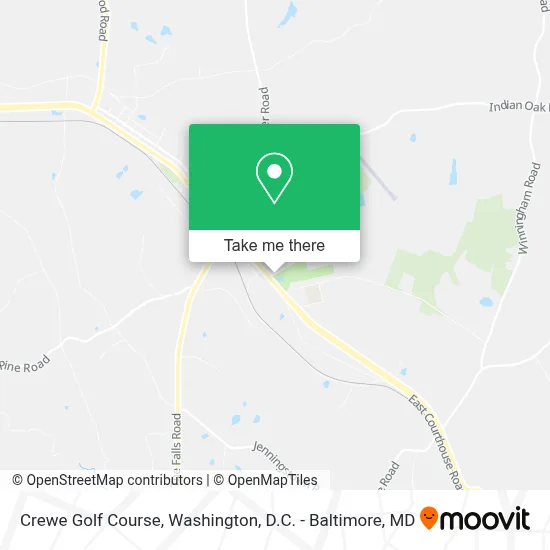 Crewe Golf Course map