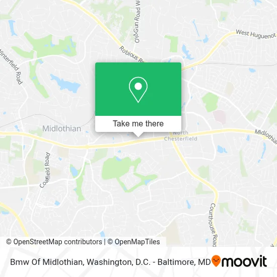 Bmw Of Midlothian map