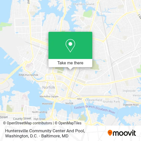 Huntersville Community Center And Pool map