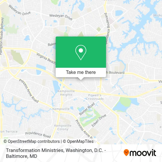 Transformation Ministries map