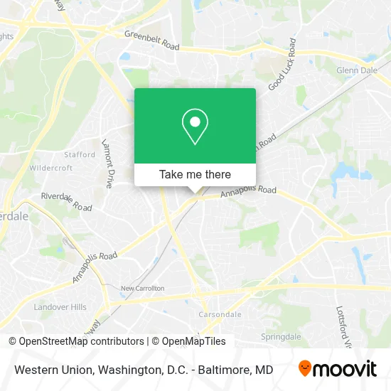 Western Union map