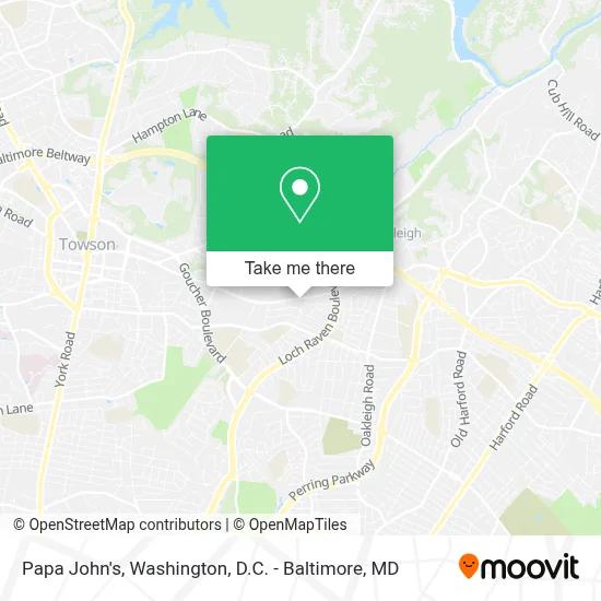 Papa John's map