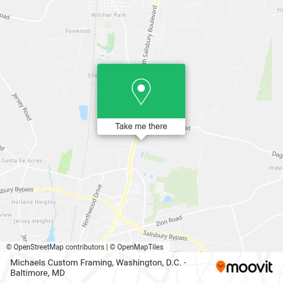 Michaels Custom Framing map