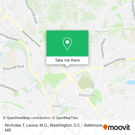 Nicholas T. Leone, M.D. map