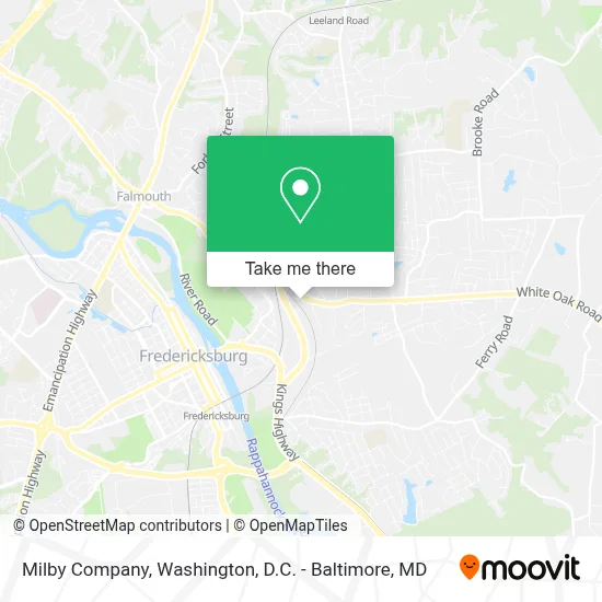 Milby Company map