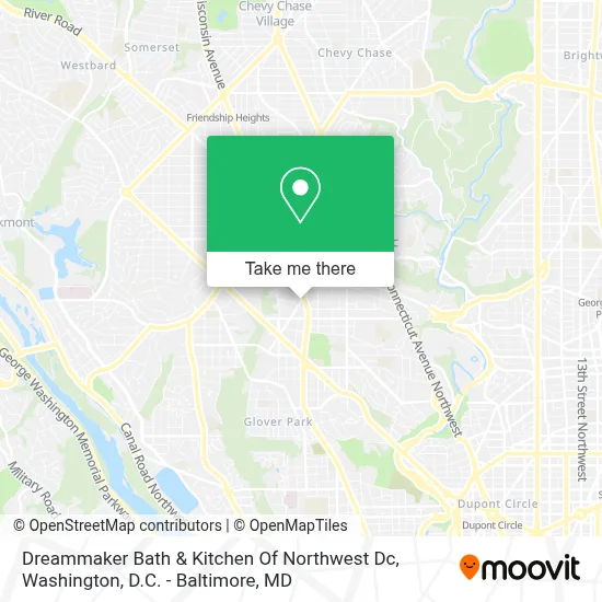 Dreammaker Bath & Kitchen Of Northwest Dc map