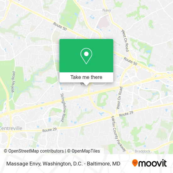 Massage Envy map