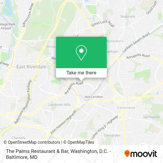 The Palms Restaurant & Bar map