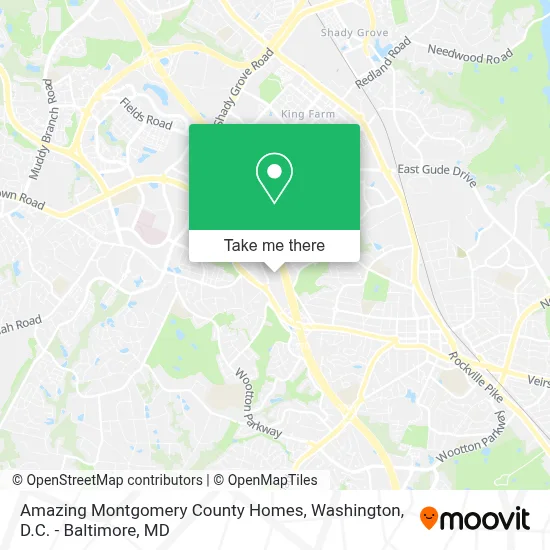 Amazing Montgomery County Homes map