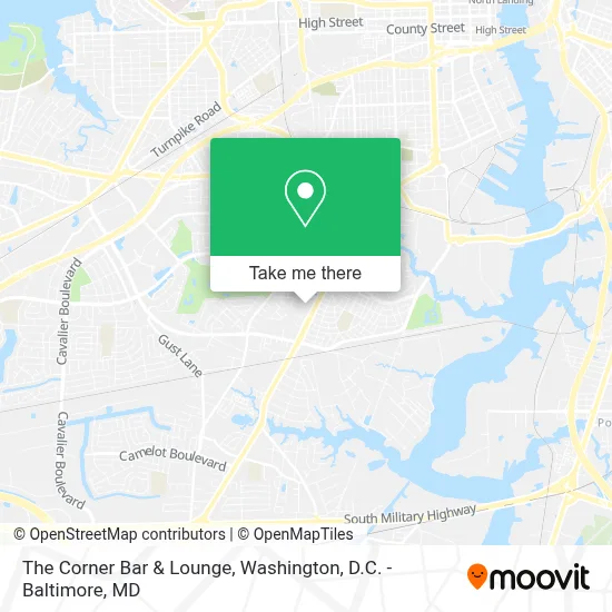 The Corner Bar & Lounge map