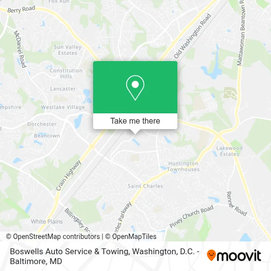 Boswells Auto Service & Towing map