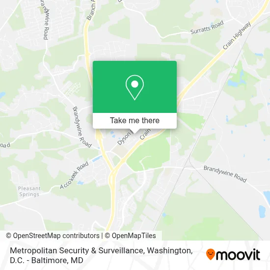 Metropolitan Security & Surveillance map