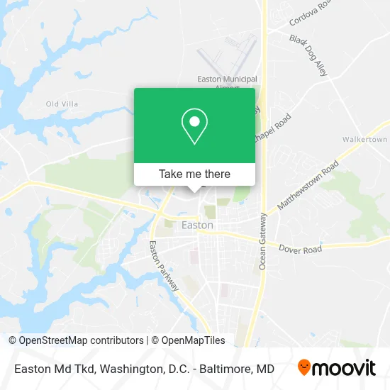Easton Md Tkd map