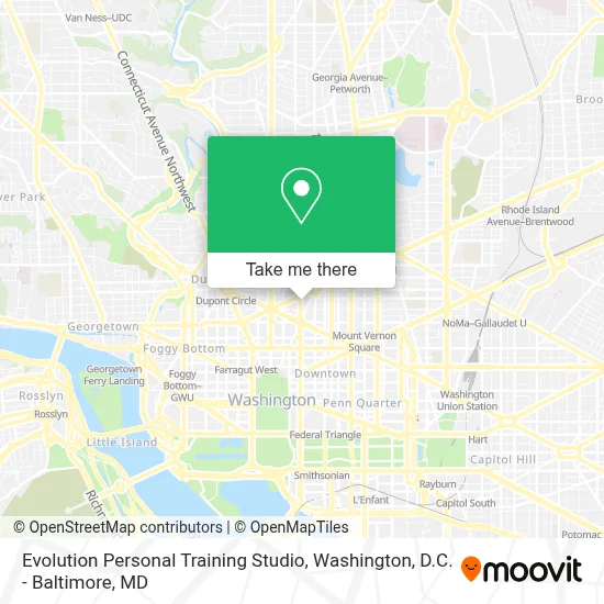 Evolution Personal Training Studio map
