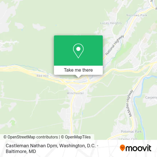 Castleman Nathan Dpm map