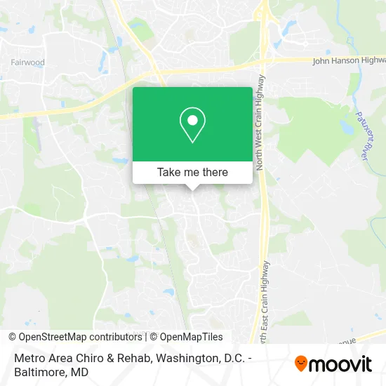 Metro Area Chiro & Rehab map